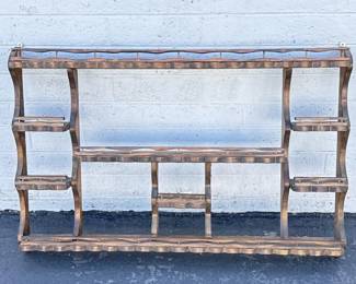 mid century wall shelving