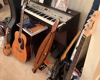 Variety of musical instruments 