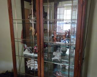 Lighted Glass Curio Cabinet