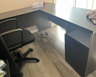 $150 - corner desk with file cabinet