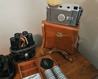 Vintage Polaroid camera equipment