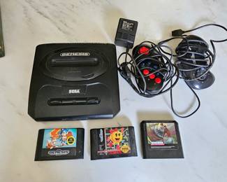 Sega Genesis Model 2 console games controllers