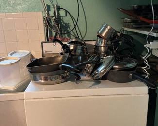 Pots and pans galore