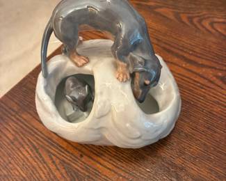 Royal Copenhagen "Dog and Mouse" figurine