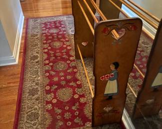 Unique Blanket Rack, Hand knotted runner