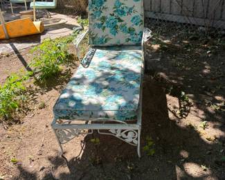 Vintage outdoor chaise