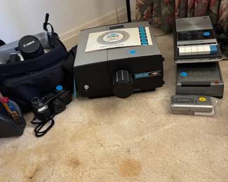 Cameras, Slide Projector
