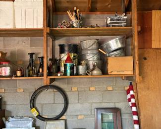 Wash boards, miscellaneous supplies