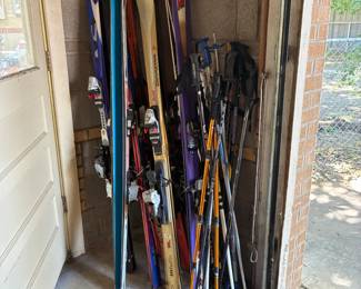 Skis and poles