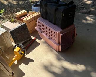 Dog carriers, bricks