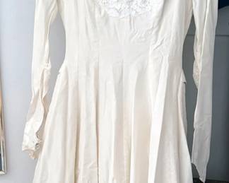 1950s wedding dress + headpiece