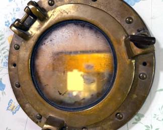 Brass portal window