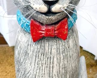 Cat sculpture/yard art