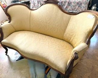 Victorian parlour settee