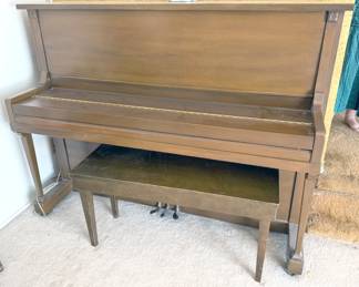 Monarch upright piano by Baldwin, c.1931, restored in 1968, serial #231550