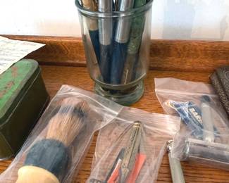 Vintage shaving accessories