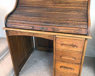 Vintage rolltop desk