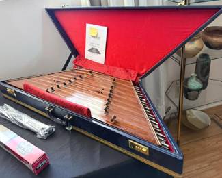 Persian Santoor (hammered dulcimer) with case