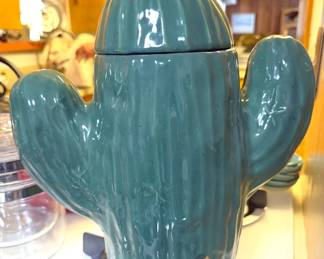 Cactus cookie jar
