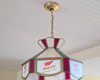 Vintage Miller High Life Pool Table Lamp