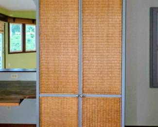 Wicker Sewing Cabinet/Table
