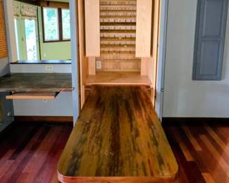 Wicker Sewing Cabinet/Table