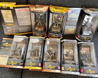 Collection of pewter figurines