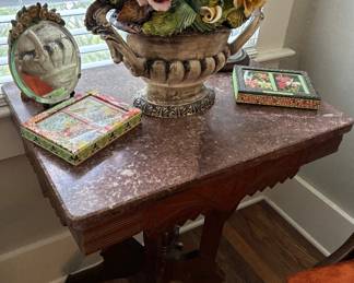 Eastlake marbletop table
