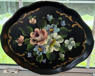 English toleware tray