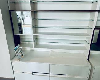 Buy It Now $750.00 Each Shelving for Display of Eyeglasses or Electronics. Buy it Now $500.00 Storage Units for each Shelf Unit