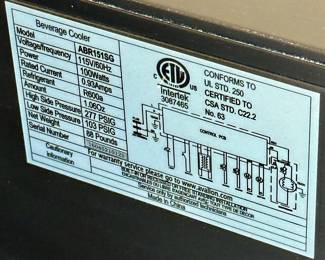 Buy it Now $400.00 Avallon Stainless Steel Beverage Cooler with LED Lights.