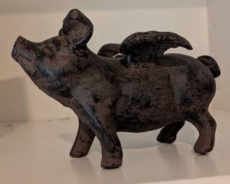 Cast Iron flying pig