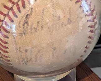 Willie Mays signed baseball, 1950's