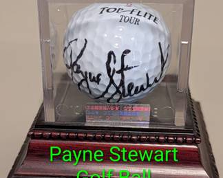 Payne Stewart signed golf ball