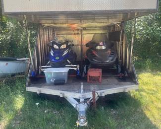 Snowmobiles & trailer
