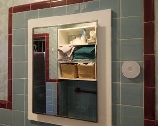 Mirrored medicine cabinet