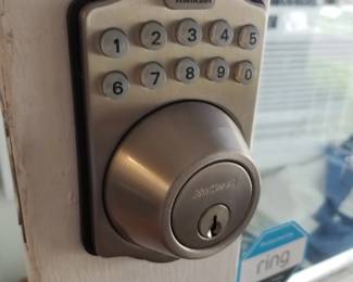 Entry door with electronic lock