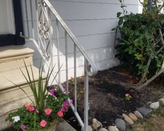 Railing; plants