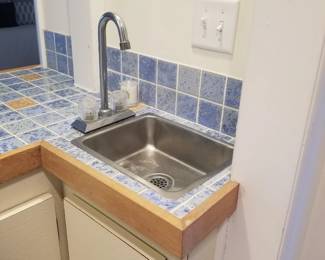 Wet bar sink & faucet