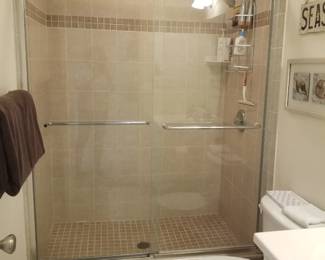 Glass shower doors