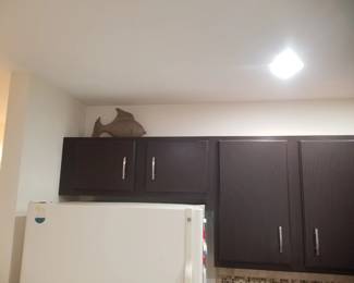 Cabinet detail; fishy decor
