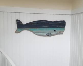 Whale wall art