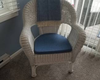 Wicker arm chair