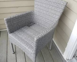 All weather wicker chair (four available)