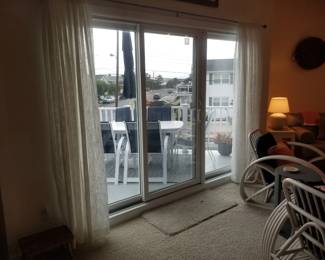 Sliding glass doors; drapery sheers
