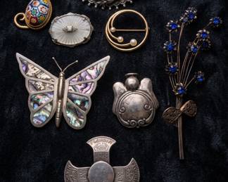 Vintage brooch collection