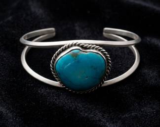 Turquoise sterling cuff