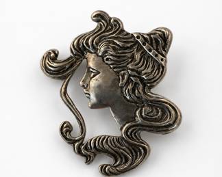 Vintage Art Nouveau Sterling Brooch