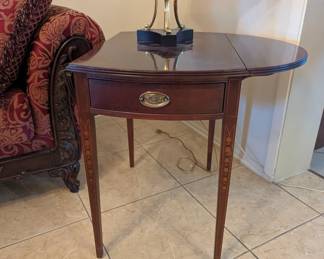 Ethan Allen Federal Style Pembroke Tables with beautiful inlay