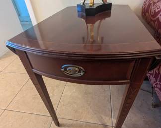 Ethan Allen Federal Style Pembroke Tables with beautiful inlay